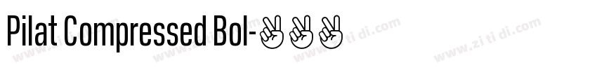 Pilat Compressed Bol字体转换